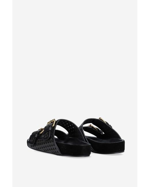 Isabel Marant Black Lennyo Cutout Slides