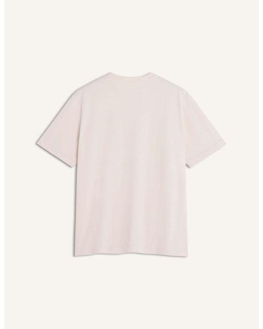 Maison Kitsuné White Maison Kitsuné Fox Head Comfort T-Shirt for men