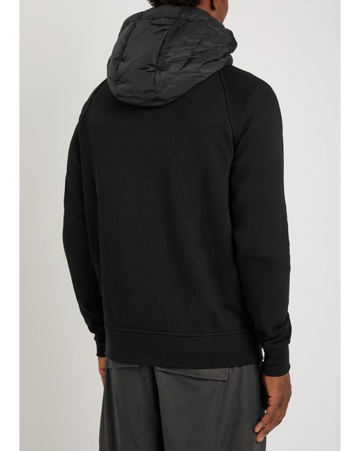 Canada Goose Black Hybridge Huron Hooded Shell And Cotton Jacket for men