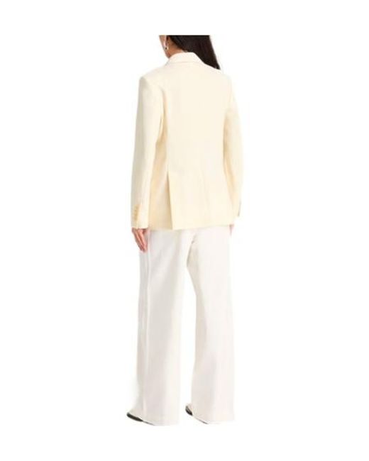 Max Mara Natural Minimalist Doublebreasted Blazer