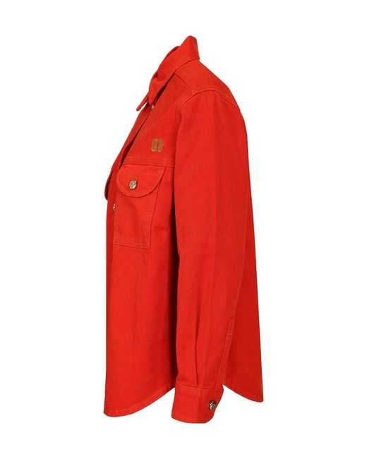 Blazé Milano Red Blazé Milano Clapotis Berber Shirt Jacket