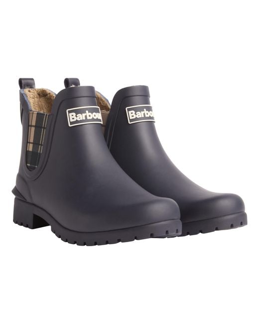 Barbour Blue Short Rain Boots