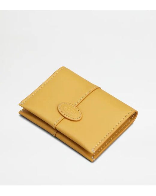 Tod's Yellow Logo Card Pack for men