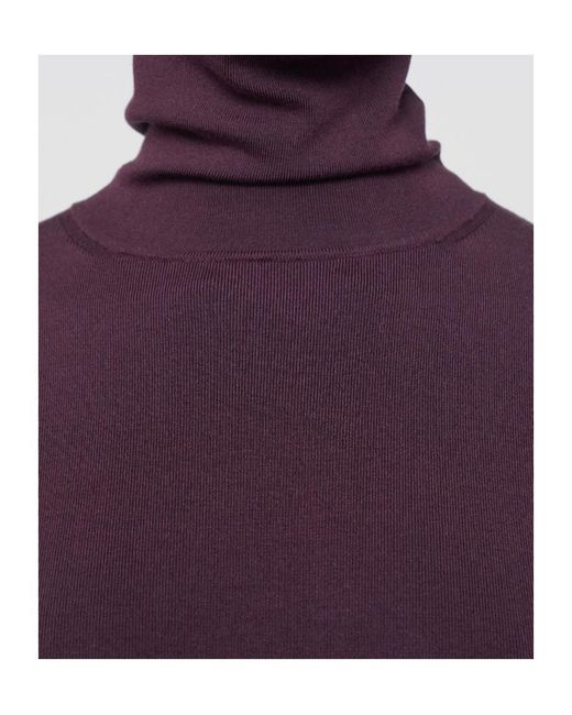 Joseph Purple Turtleneck Long-Sleeve Sweater