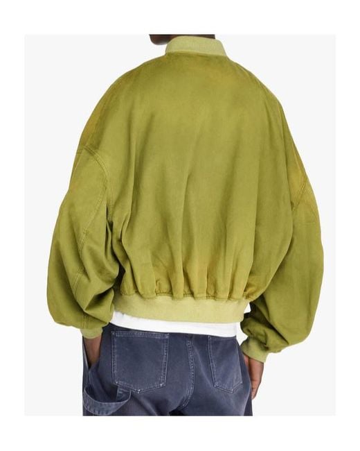 J.W. Anderson Green Jw Anderson Long Sleeved Bomber Jacket for men