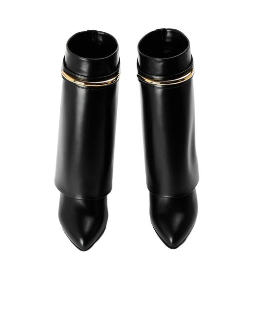 Givenchy Black Giv Shark Heeled Ankle Boots