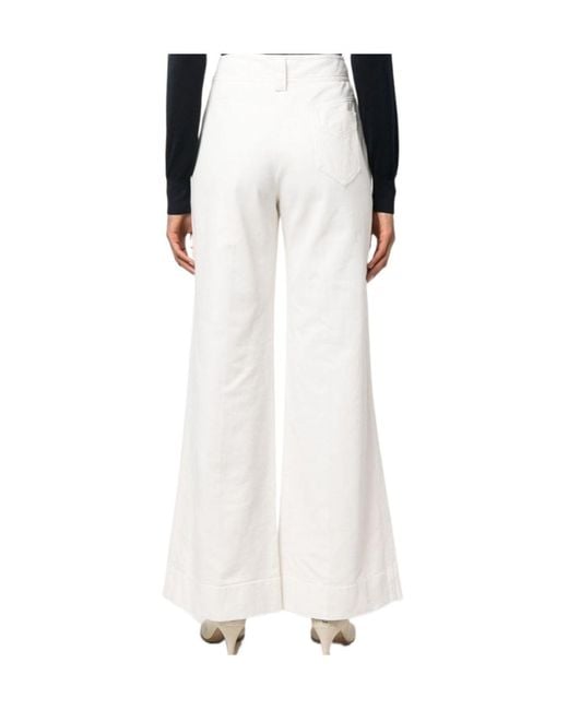Forte_forte White Wide-Leg Casual Trousers
