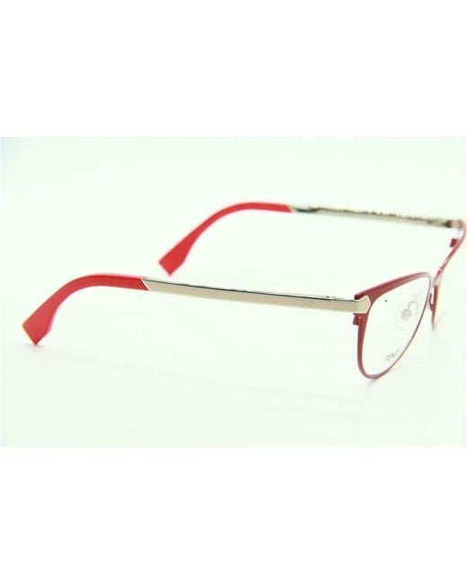 Fendi White Logo Detail Flat Lens