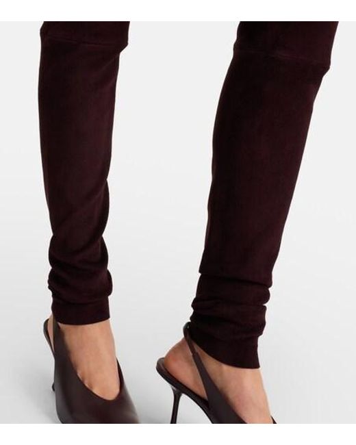 Stouls Purple Suede Leggings