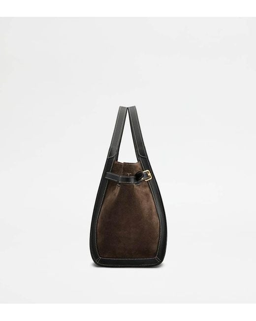 Tod's Brown T Signature Small Shoulder Bag