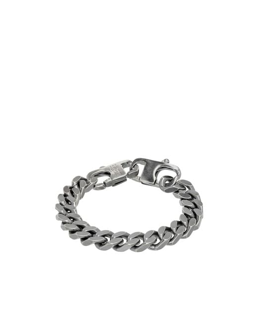 MM6 by Maison Margiela Metallic Curb-Chain Bracelet for men