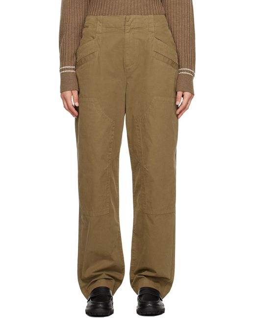 Rag & Bone Green Malia Overalls Casual Pants