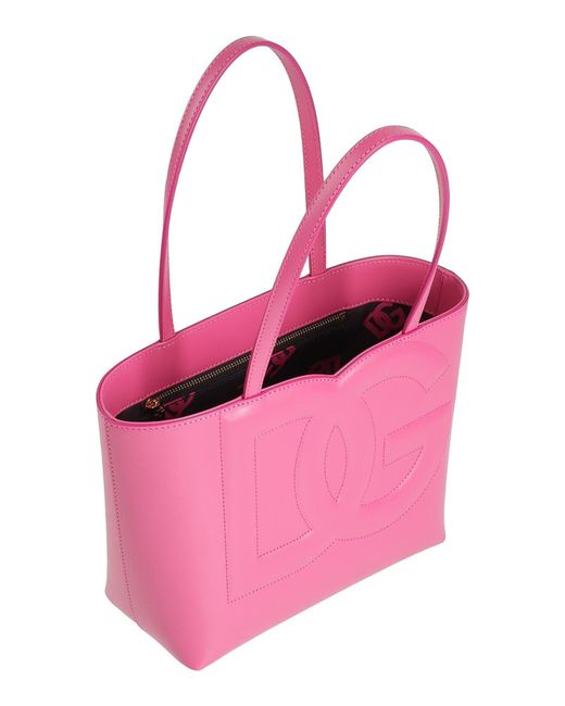 Dolce & Gabbana Pink Largesize Leather Handbag