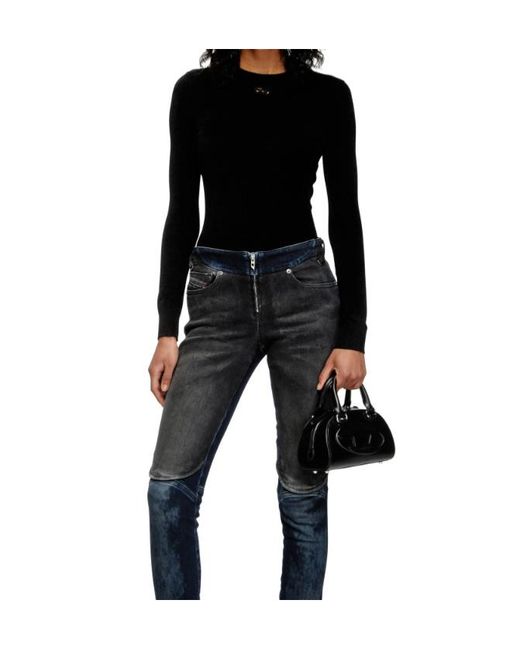 DIESEL Black 1Dr Dome Crossbody Bag
