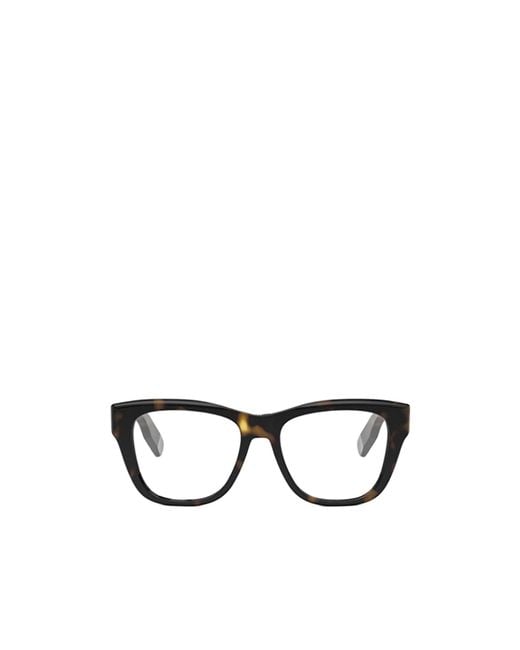 Dior White Eyewear Square Frame Glasses