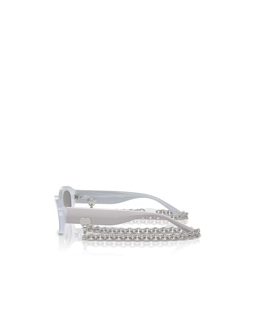 Tiffany & Co White Geometric Sunglasses