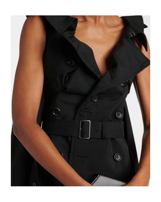 Junya Watanabe Black Sleeveless Midi Dress