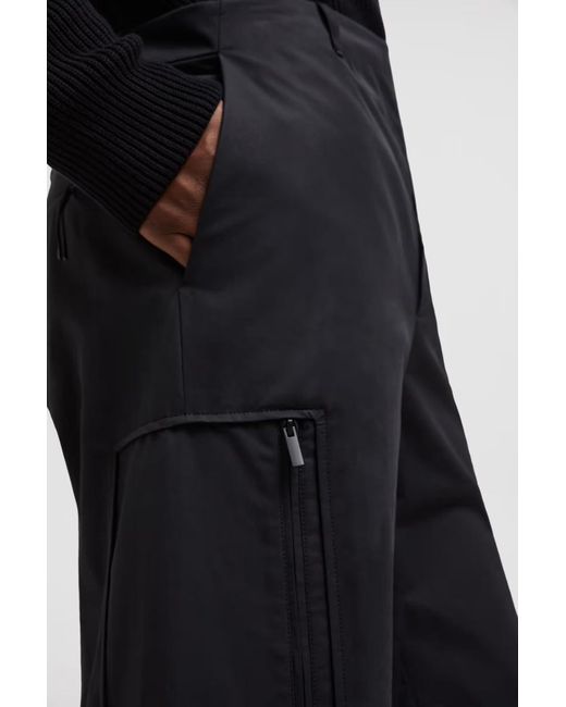 Moncler Black Nylon Cotton Shorts for men