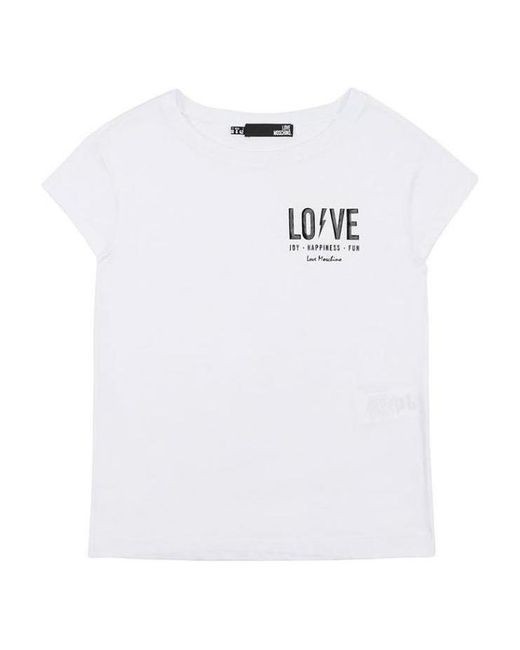 Armani Jeans White Round Collar Logo T-Shirt