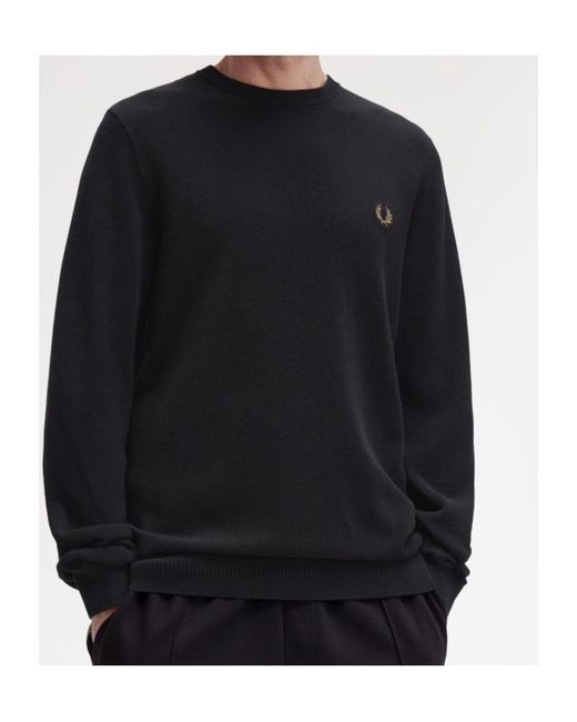Fred Perry Blue Piqué-Stitched Top for men