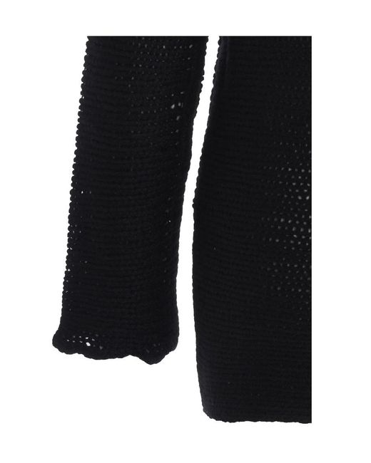Ann Demeulemeester Black Knitted Pullover