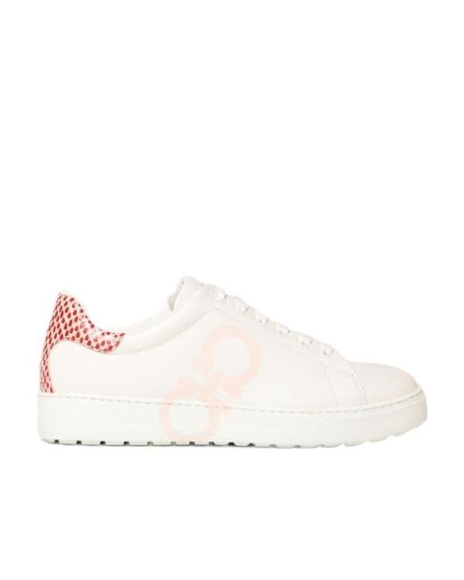 Ferragamo Natural Logo Casual Sneakers