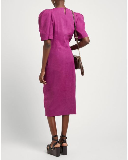 Isabel Marant Purple Unlined Bodycon Dress