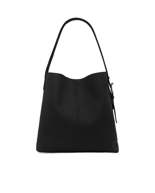 McQueen Black T-Bar Sling Shoulder Bag
