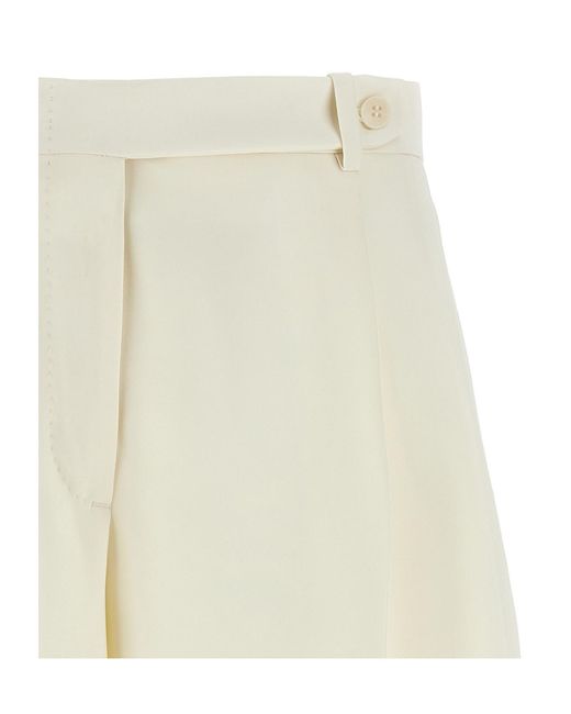 Brioni Natural Pleat Shorts