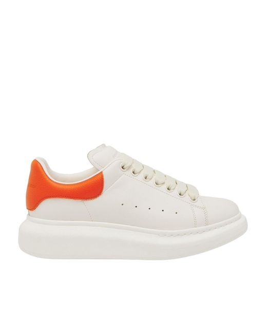 McQueen White Leather Oversized Sneakers for men