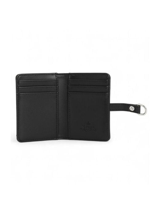 Vivienne Westwood Black Vertical Flap Card Holder