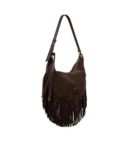 Ba&sh Brown Handbag With Adjustable Shoulder Strap