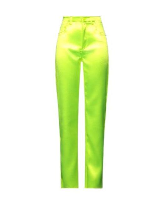Sportmax Green Solid-Color Casual Pants
