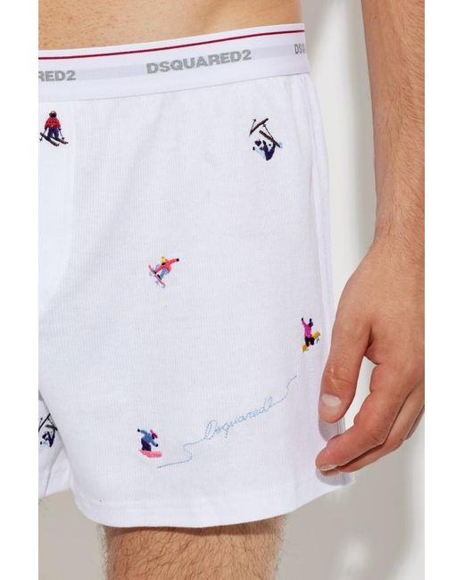 DSquared² Blue Boxer Briefs for men