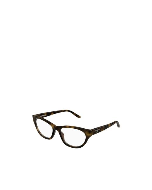 Balenciaga White Eyewear Cat Eye Frame Glasses