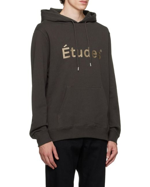 Etudes Studio Black Klein Tudes Organic Cotton Hoodie for men