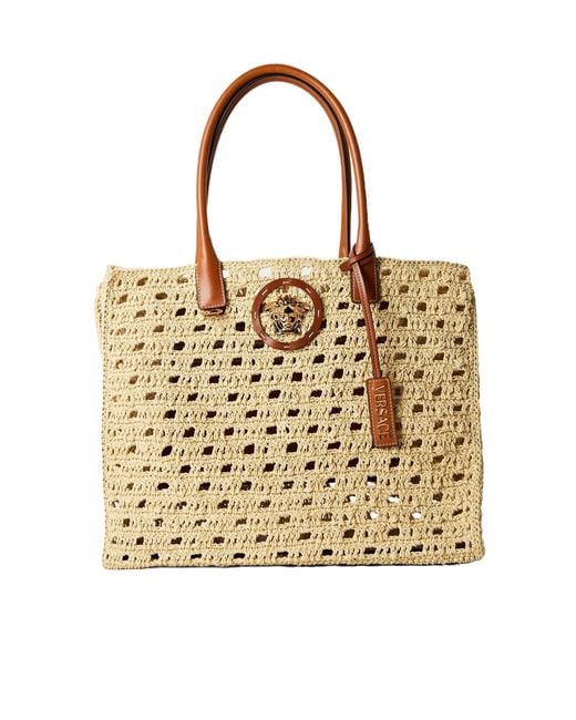 Versace Metallic Simple Tote Bag