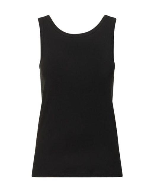 The Row Black Rib Knitted Vest