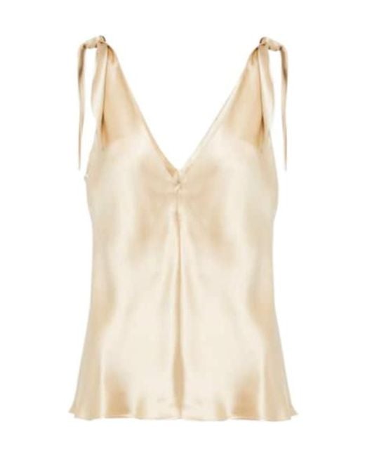 Gabriela Hearst Natural Silk Top