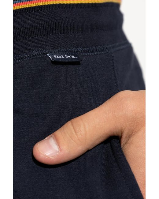 Paul Smith Blue Drawstring Sweatpants for men