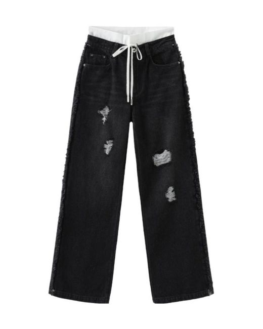 Marissa Chiara Black Drawstring Jeans