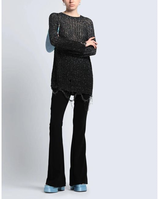 Maison Margiela Gray Solid Color Knitted Top