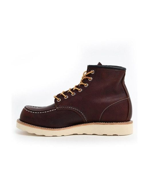 Red Wing Brown Moc 6 Lace-Up Boots for men