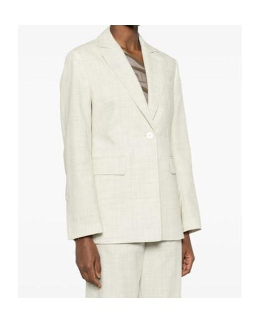 Joseph White Maati Pocket Single-Breasted Blazer