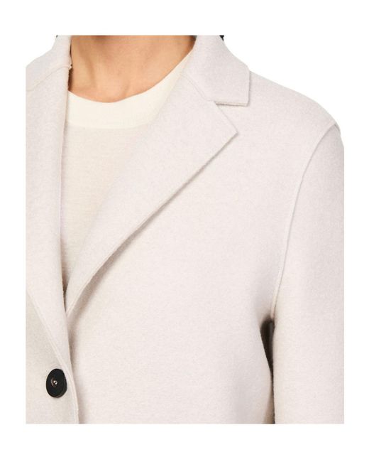 Harris Wharf London Natural Long Sleeve Coat