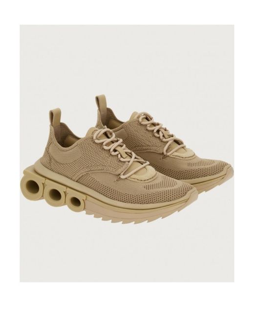 Ferragamo Natural Nima Low-Top Sneakers for men