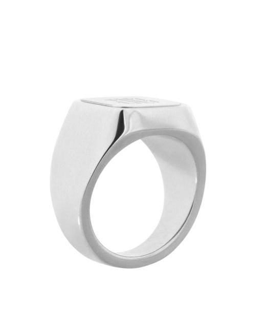 Balenciaga White Nano Signet Ring