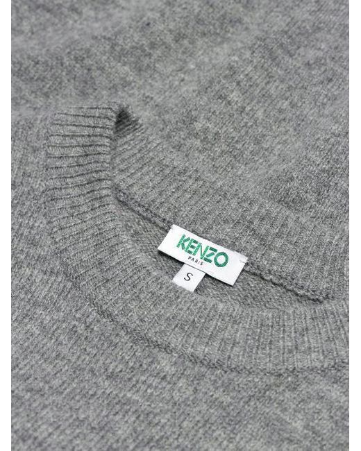 KENZO Gray Inlaid Sweater