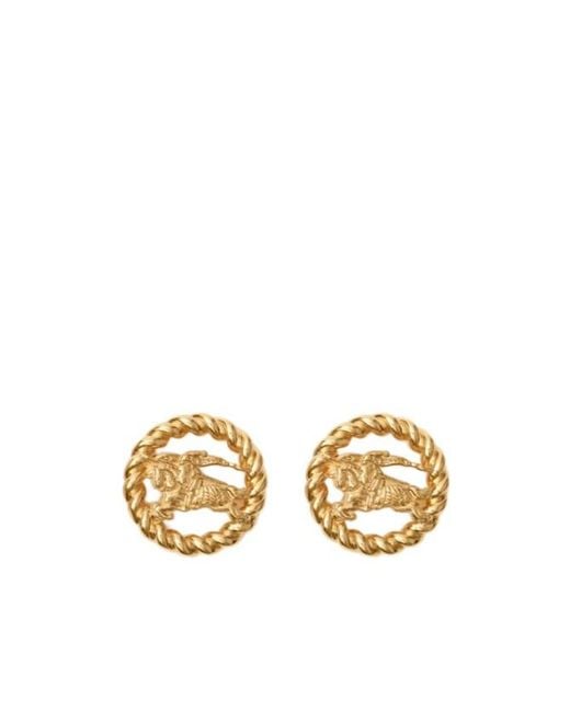 Burberry Metallic Knight Stud Earrings