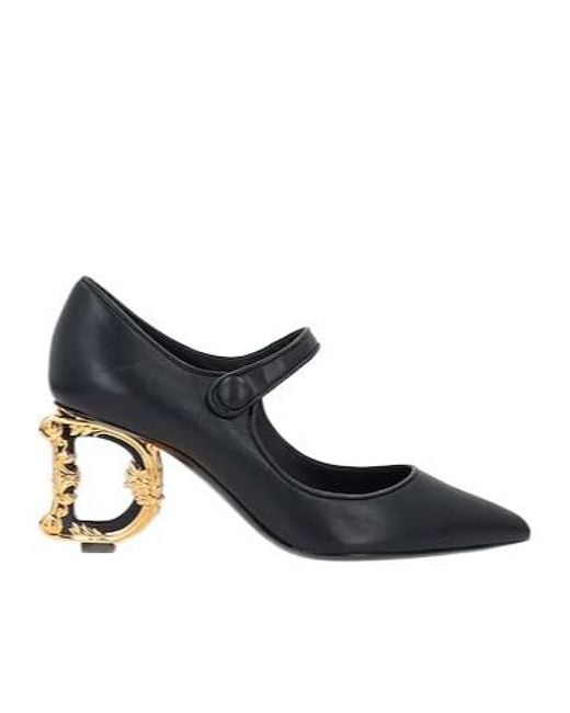 Dolce & Gabbana Blue Pointedtoe Mary Jane Highheels